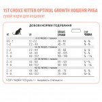 Сухой корм для котят 1st Choice Kitten Optimal Growth рыба