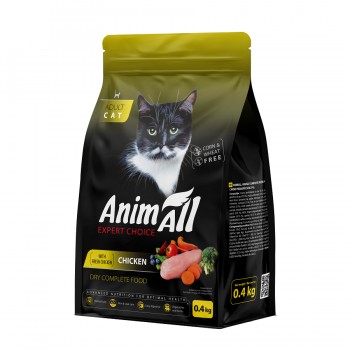 Сухой корм AnimAll для кошек со свежей курицей