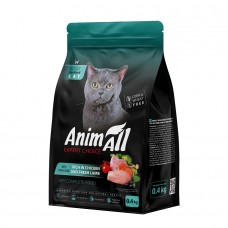 Сухой корм AnimAll для стерилизованных кошек с курицей и свежей ягнятиной
