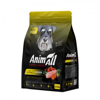 Сухой корм AnimAll для собак всех пород со свежей курицей