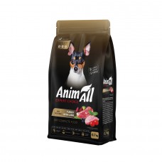 Сухой корм AnimAll для собак малых пород со свежей индейкой и ягненком