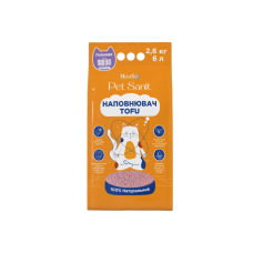 Наповнювач для котячого туалету ModeS PetSanit Tofu соєвий гіпоалергенний з ароматом лаванди 6 л / 2,6 кг Наповнювач для котячого туалету ModeS PetSanit Tofu соєвий гіпоалергенний з ароматом лаванди 6 л / 2,6 кг