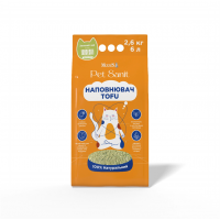 Наполнитель для кошачьего туалета ModeS PetSanit  Tofu соевый гипоаллергенный с ароматом зеленый чай 6 л / 2,6 кг
