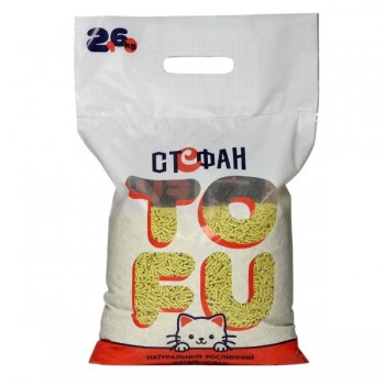Наполнитель для кошачьего туалета Стефан Tofu соево-кукурузный с ароматом зеленый чай 6 л / 2,6 кг Наполнитель для кошачьего туалета Стефан Tofu соево-кукурузный с ароматом зеленый чай 6 л / 2,6 кг