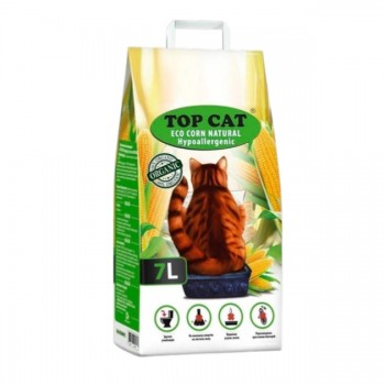 Наповнювач кукурудзяний для котячих лотків "Top Cat ECO CORN Hypoallergenic" 7 л /4.3 кг 