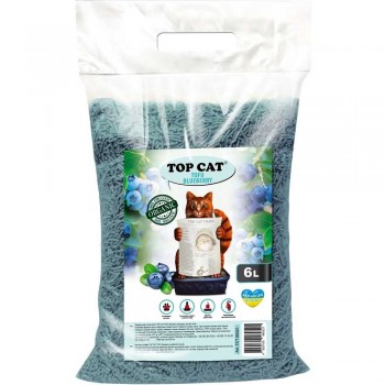 Наповнювач для котячого туалету Top Cat Tofu соєвий Чорниця 6 л