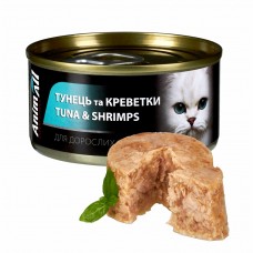 AnimAll вологий корм для котів (тунець з креветками), 85 г