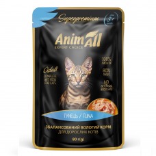AnimAll вологий корм для котів (тунець), 80г