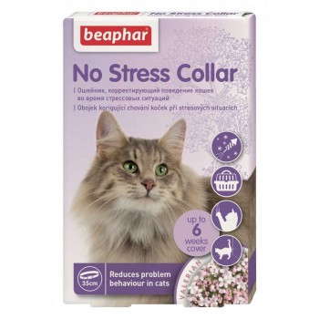 Успокаивающий ошейник для кошек Beaphar No Stress Collar 35 см Успокаивающий ошейник для кошек Beaphar No Stress Collar 35 см