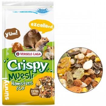 Корм для хом'яків, щурів, мишей, піщанок Versele-Laga Crispy Muesli Hamster Корм для хом'яків, щурів, мишей, піщанок Versele-Laga Crispy Muesli Hamster