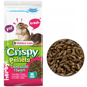 Беззерновой корм для шиншилл и дегу Versele-Laga Crispy Pellets Chinchillas & Degus без сахара