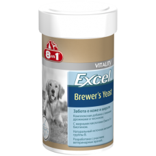 8in1 Brewers Yeast - пивные дрожжи с чесноком для собак и кошек