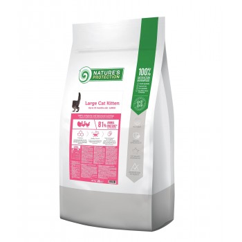 Сухий корм для кошенят великих порід Nature's Protection Large cat Kitten