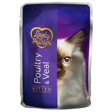 Вологий корм для кошенят з м'ясом птиці і телятиною Lovely Hunter Kitten with Poultry and Veal