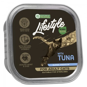 Nature's Protection Lifestyle adult (suitable for sterilized), canned food with tuna, for adult cats,