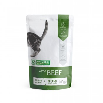 Nature‘s Protection Kitten Healthy Growth with Beef