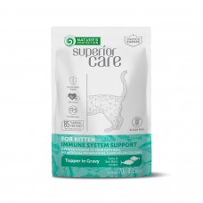NATURE'S PROTECTION SUPERIOR CARE Immune System Support Kitten All Breeds with Tuna and Sea Bass, вологий корм з тунцем та морським окунем для підтримки імунної системи кошенят усіх порід, у пакетику