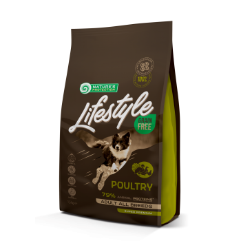 Сухой беззерновой корм с птицей для взрослых собак всех пород Lifestyle Grain Free Poultry Adult All Breeds Сухой беззерновой корм с птицей для взрослых собак всех пород Lifestyle Grain Free Poultry Adult All Breeds