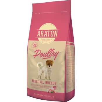 Полноценный сухой корм для взрослых собак всех пород ARATON POULTRY Adult All Breeds