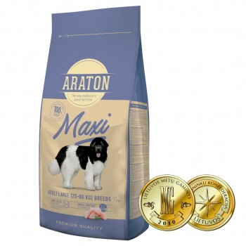 Полноценный сухой корм для взрослых собак крупных пород ARATON MAXI Adult