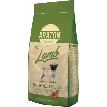 Полноценной сухой корм для молодых собак с ягнятинком и рисом ARATON LAMB Junior All Breeds Полноценной сухой корм для молодых собак с ягнятинком и рисом ARATON LAMB Junior All Breeds