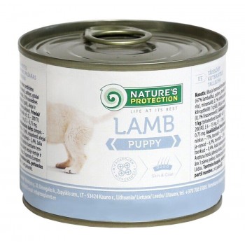 Вологий корм для цуценят всіх порід з ягнятиною Nature's Protection Puppy Lamb