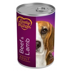 Вологий корм для дорослих собак з яловичиною та ягням Lovely Hunter Adult Beef and Lamb