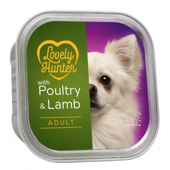 Вологий корм для дорослих собак з м'ясом птиці і ягням Lovely Hunter Adult Poultry and Lamb