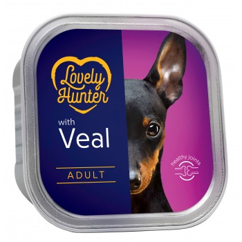 Вологий корм для дорослих собак з телятиною Lovely Hunter Adult veal