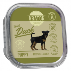 Вологий корм для цуценят з качкою ARATON Puppy with Duck,