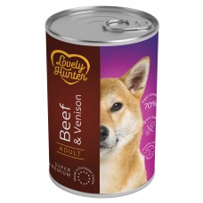 Вологий корм для дорослих собак з телятиною і олениною Lovely Hunter Adult with Beef and Venison