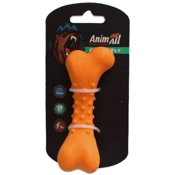 AnimAll GrizZzly Кістка для собак з ароматом м'яса, 11см