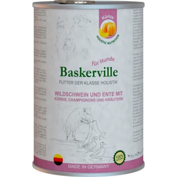 Baskerville Holistic (качка та кабан з гарбузом та зеленню)