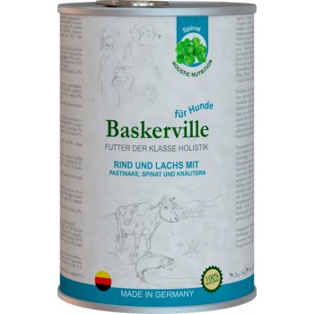 Baskerville Holistic (лосось и говядина, пастернак, шпинат и зелень)