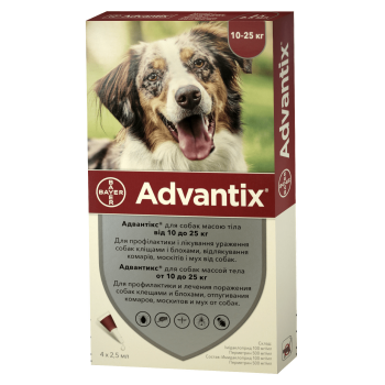 Bayer Advantix для собак от 10 до 25 кг