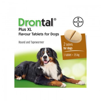 Bayer Drontal  ПЛЮС XL  таблетки против гельминтов для собак крупных пород