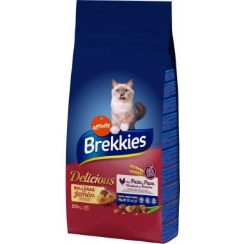 Brekkies Cat Delicious Meat (курица, индейка и овощи)