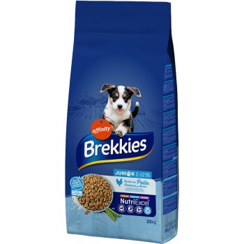 Brekkies Dog Junior (курица, овощи и рис)