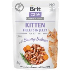 Brit Care Cat Fillets In Jelly (лосось в желе) для котят