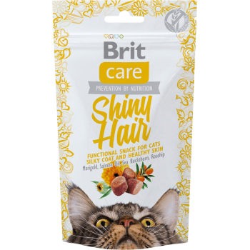 Brit Care Functional Snack Shiny Hair Ласощі для блискучої вовни котів
