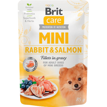 Brit Care Dog Mini Fillets In Gravy (кролик та лосось)