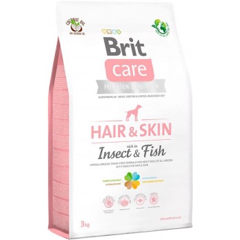 Brit Care Dog Grain Free Hair & Skin (комахи та риба)