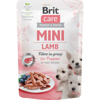 Brit Care Dog Mini Fillets In Gravy для цуценят (ягня)
