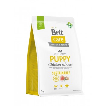 Brit Care Dog Sustainable Puppy для щенков (курица и насекомые)