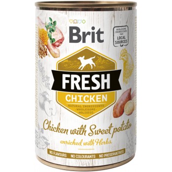 Brit Fresh Adult with Chicken and Sweet Potato (курица и батат)