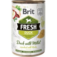 Brit Fresh Adult with Duck and Millet  (утка и пшено)