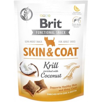 Brit Functional Snack Skin & Coat Ласощі для шкіри та вовни собак