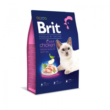 Brit Premium by Nature Cat Adult Chicken - корм Брит с курицей для кошек