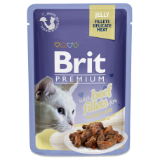 Brit Premium Філе яловичини в желі для котів