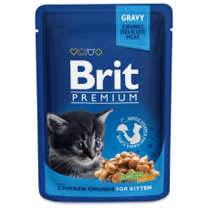 Brit Premium Курица в соусе для котят